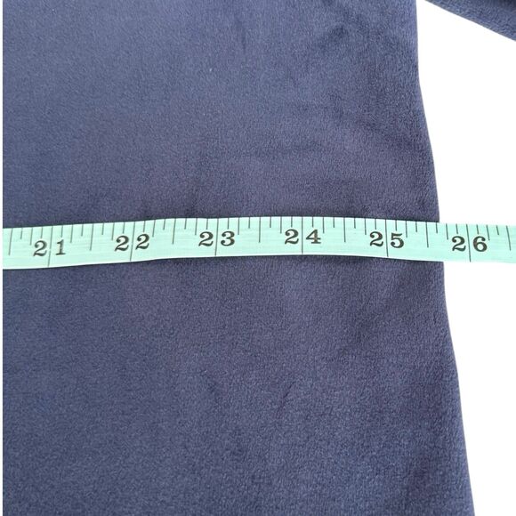 Crown & Ivy NWT Women’s‎ Icon Peasant Top Size XXL Harbor Navy Velvet - Picture 9 of 10